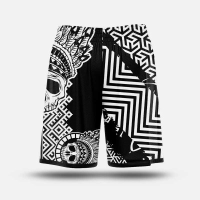 Shorts Overlab SKULLTRIK – Traspiranti e Perfetti per Sport e Tempo Libero