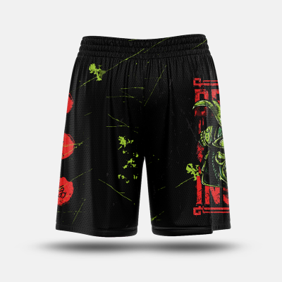 Shorts Overlab DARK JAPAN red/lime – Traspiranti e Perfetti per Sport e Tempo Libero