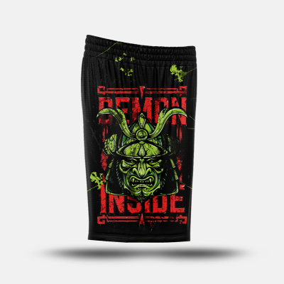 Shorts Overlab DARK JAPAN red/lime – Traspiranti e Perfetti per Sport e Tempo Libero