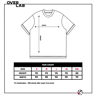 Overlab T-shirt Oversize Streetwear 100% Cotone Made in Italy