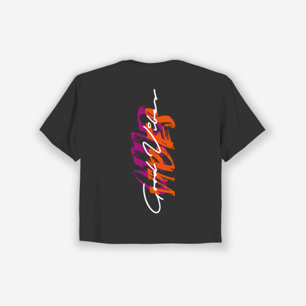 T-shirt crop GOOD VIBES