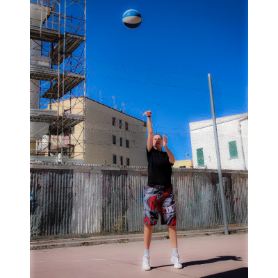 Basketball Shorts Overlab |RED| Traspiranti e Perfetti per Sport e Tempo Libero