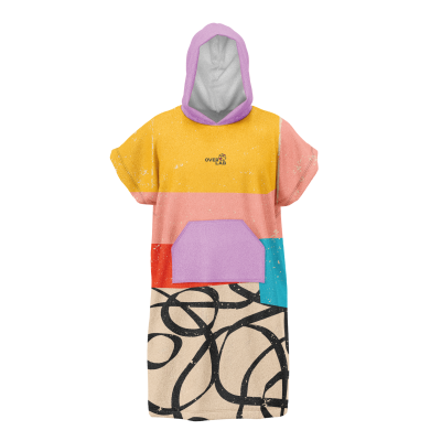 Poncho Surf Tape Loop Color-Block e Astratto | Overlab