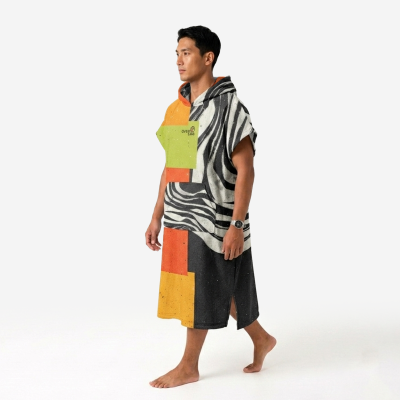 Poncho Urban Jungle in Spugna | Design Moderno Unisex Overlab